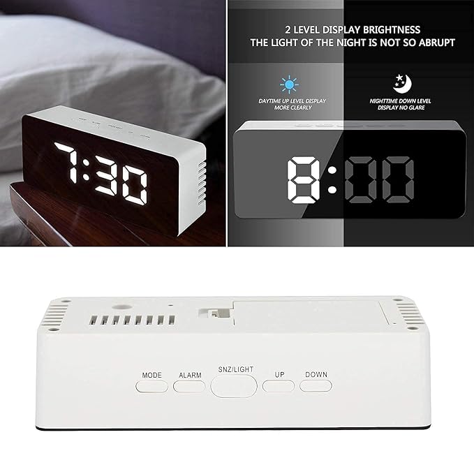 Smart Digital LED Mirror Alarm Clock – Wake Up in Style!