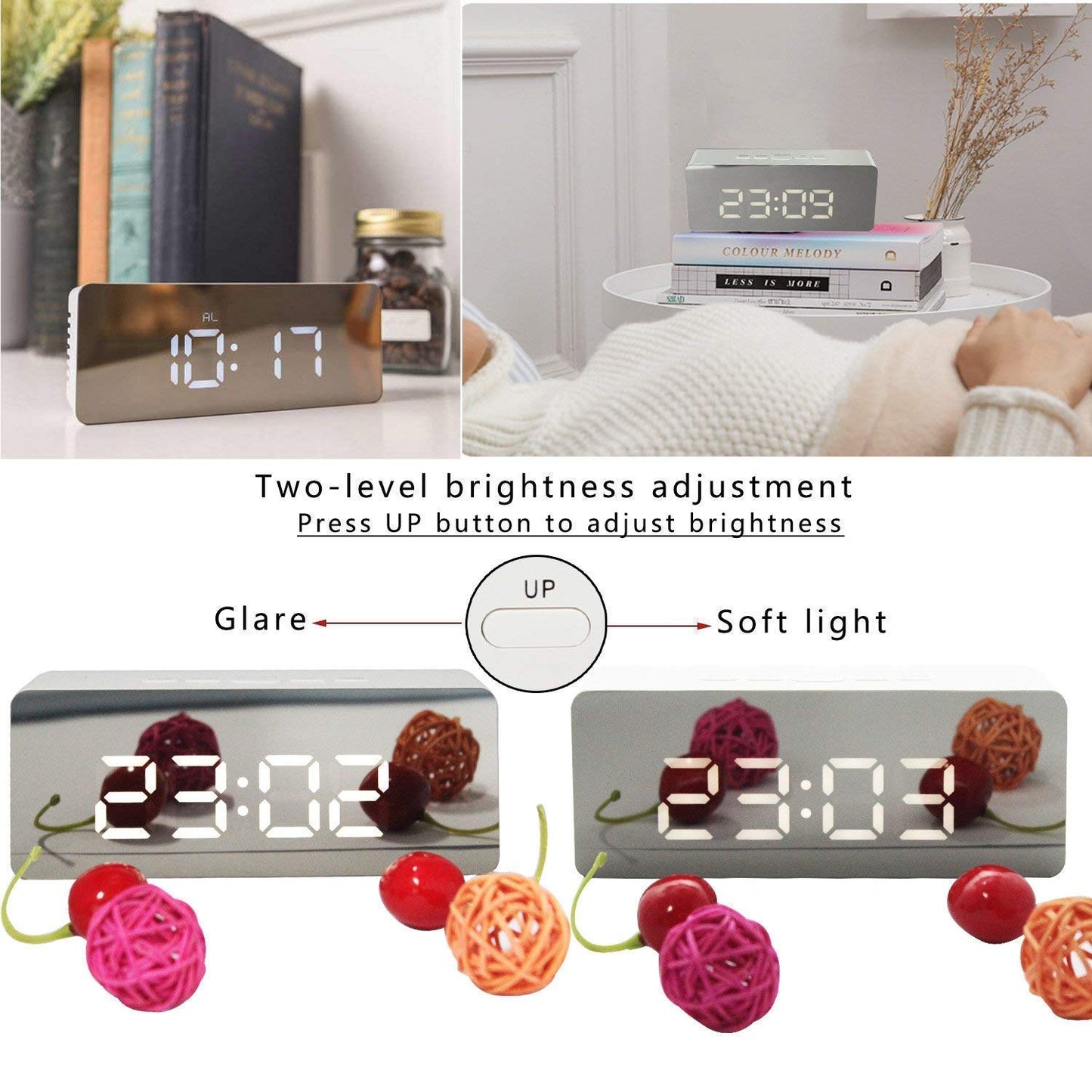 Smart Digital LED Mirror Alarm Clock – Wake Up in Style!